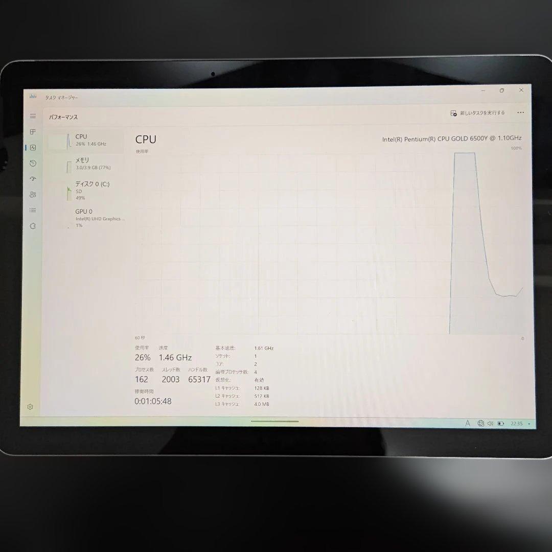 Windowsノート本体 Surface GO3 4GB/64GB