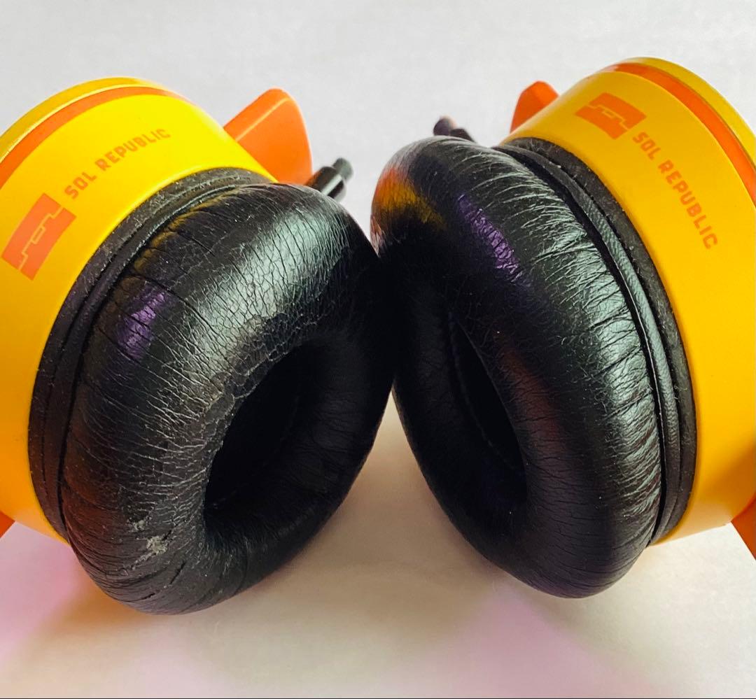 値下げ】SOL REPUBLIC ヘッドホン オレンジ