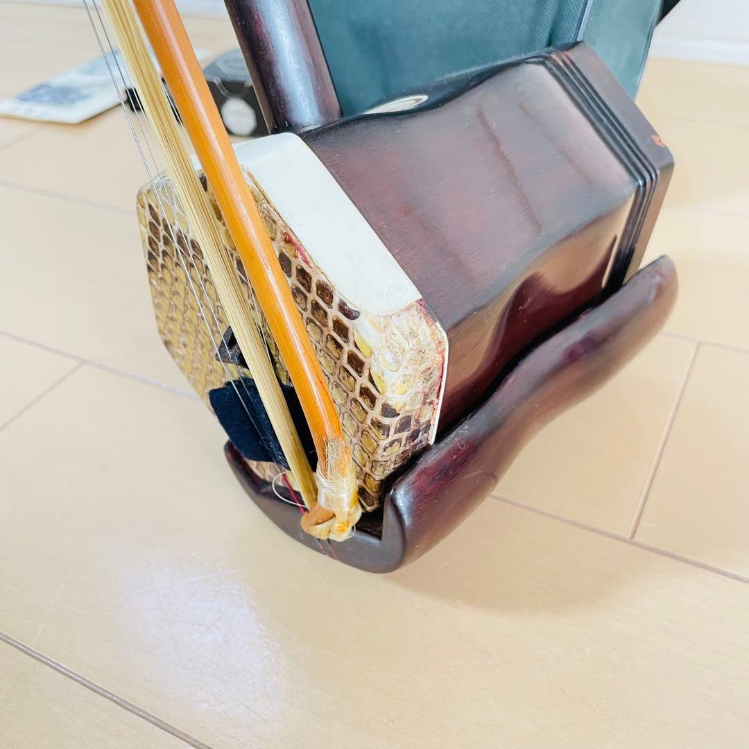 【美品】二胡 蘇州琴藝 中国楽器 中国民族楽器 ケース付き