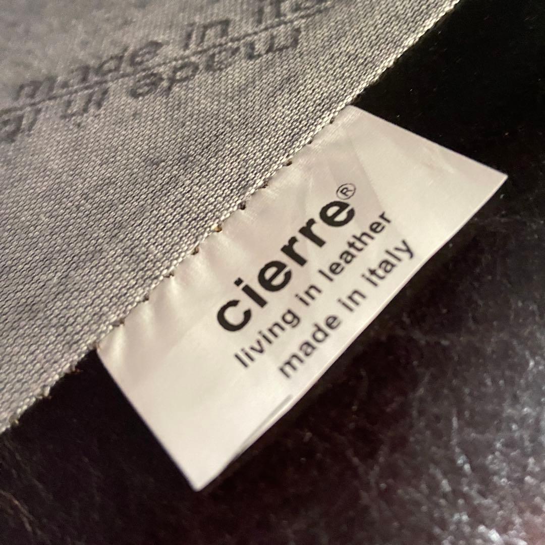 cierre（シエレ）⭐️イタリア製 総革張り 3人掛けソファ ダークブラウン