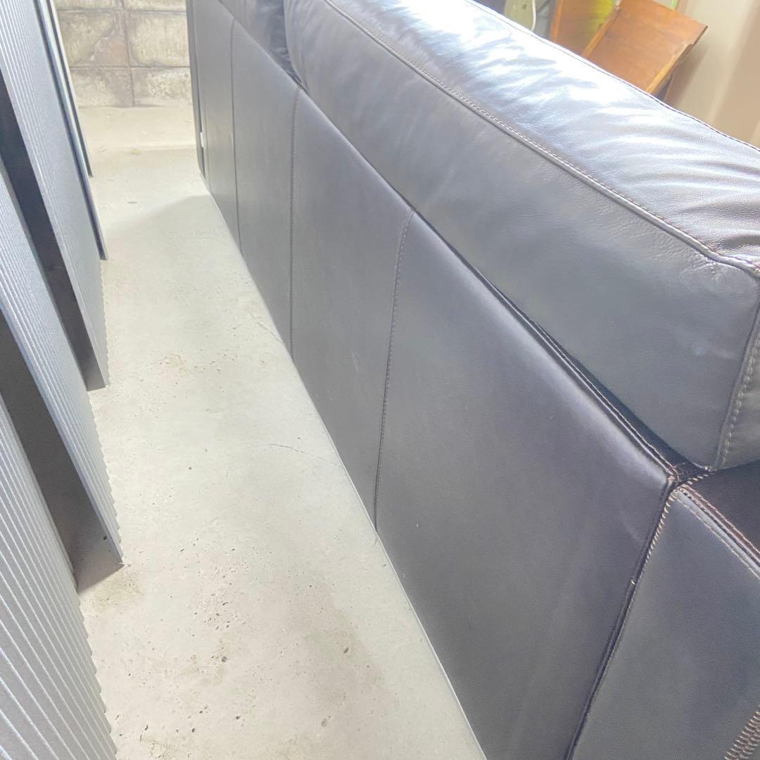 cierre（シエレ）⭐️イタリア製 総革張り 3人掛けソファ ダークブラウン