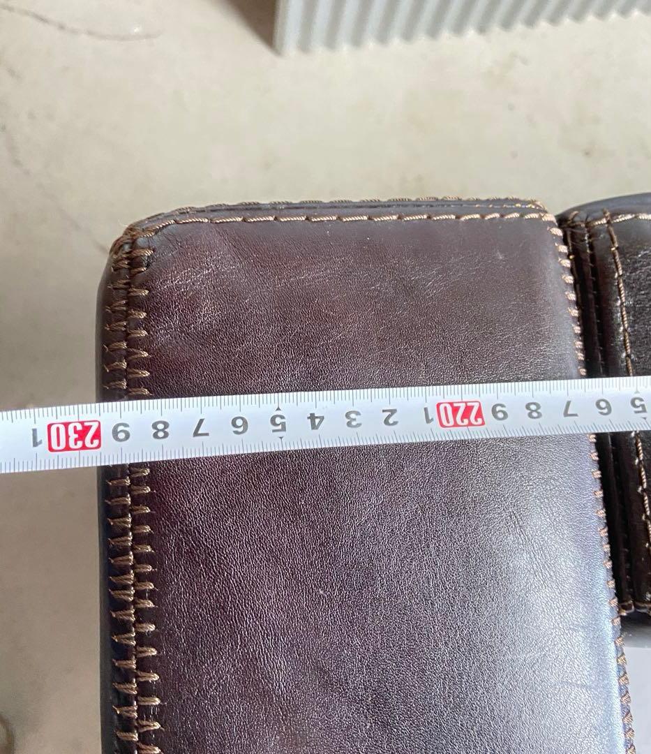 cierre（シエレ）⭐️イタリア製 総革張り 3人掛けソファ ダークブラウン