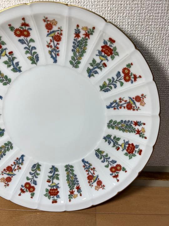 467 有田焼　其泉　草花紋　大皿　31cm 未使用