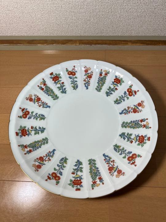 467 有田焼　其泉　草花紋　大皿　31cm 未使用