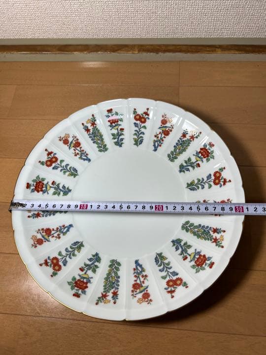 467 有田焼　其泉　草花紋　大皿　31cm 未使用