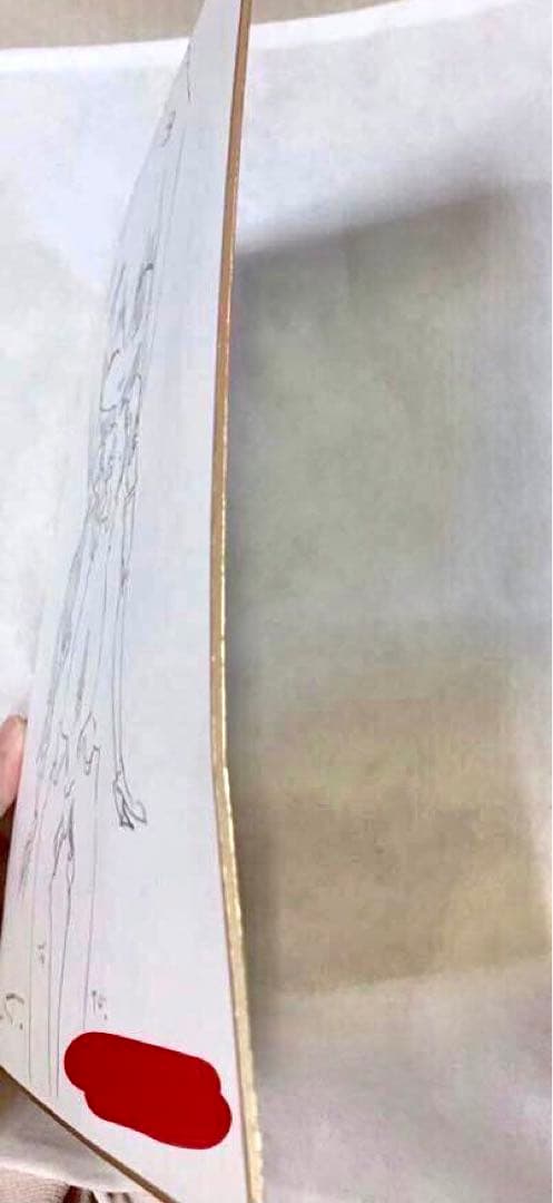 JNTHED　サイン　色紙　直筆　イラスト　ガンダム　水星の魔女　エアリアル