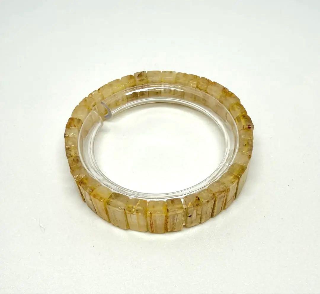 天然石　タイチンルチル　バングル