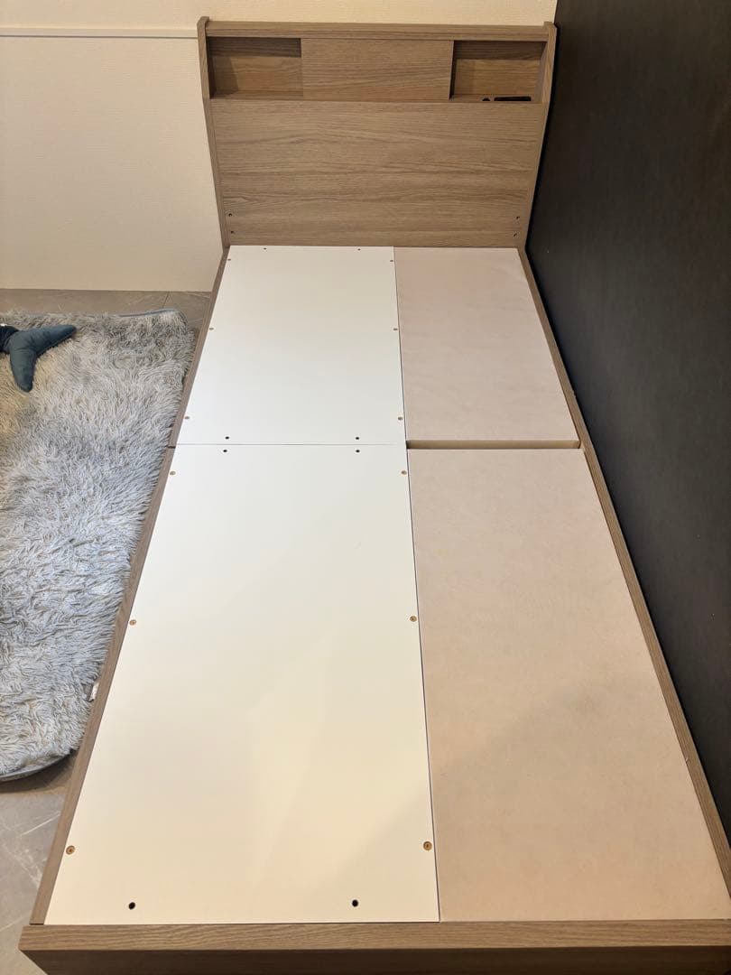 ニトリ 収納付きシングルベッドフレーム マットレス付き東京都内