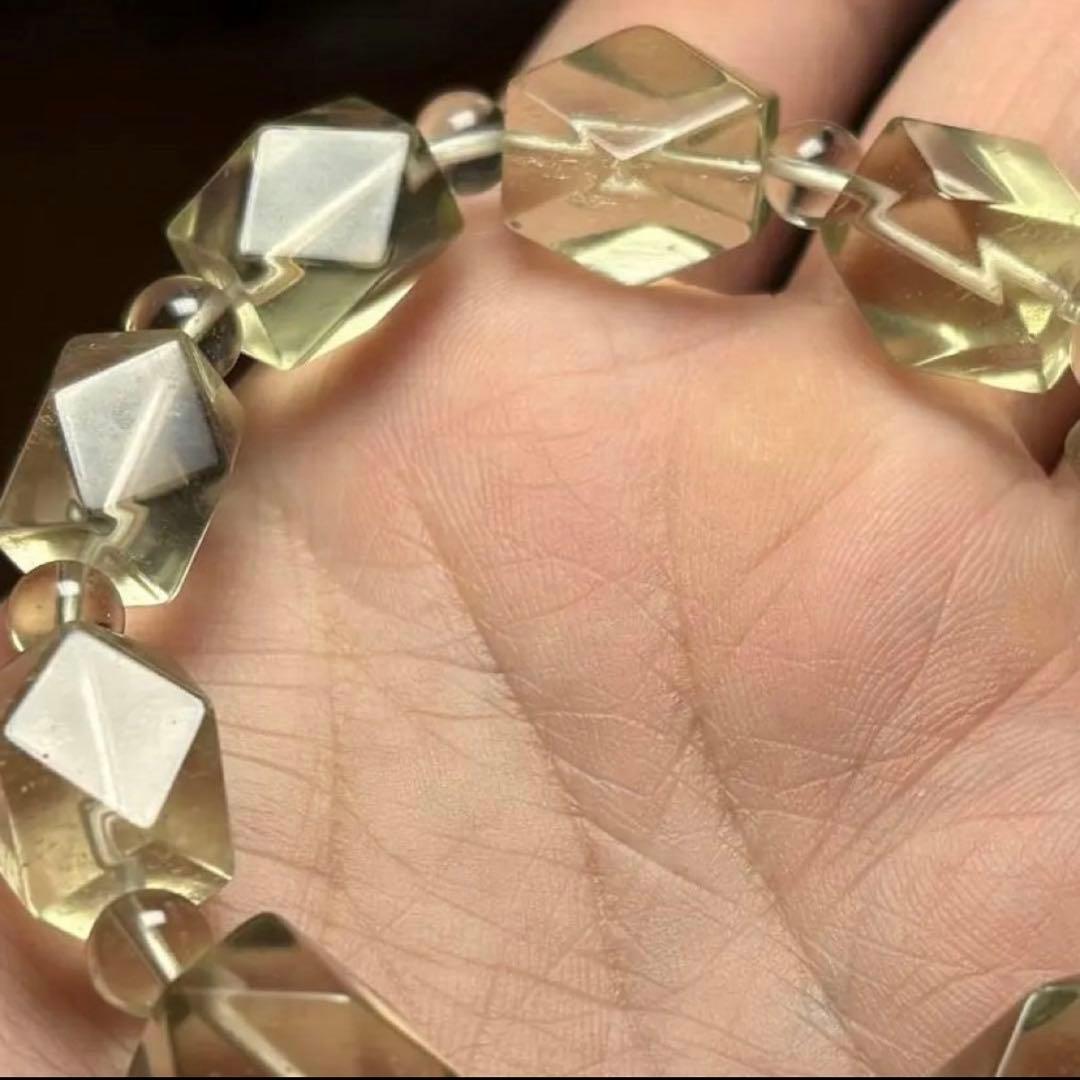 希少極上　モルダバイト・リビアングラス　ブレスレット