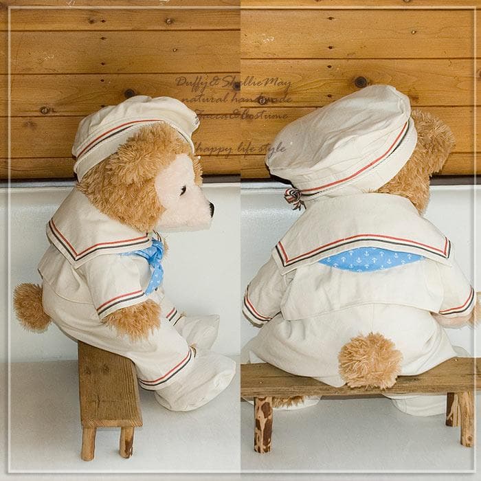 ダッフィー★Ｍサイズ70cm用・マリンセーラーコスチュームms2-m