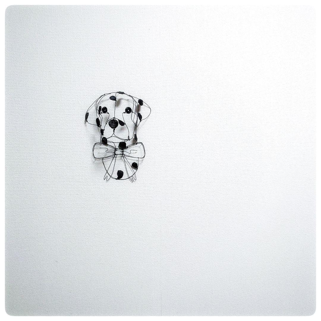 ワイヤーアート　ワイヤークラフト　ダルメシアンちゃん