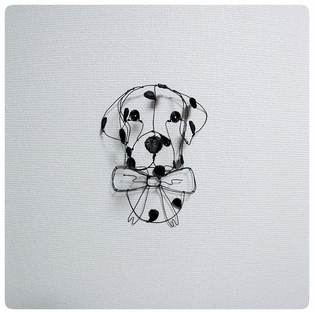 ワイヤーアート　ワイヤークラフト　ダルメシアンちゃん