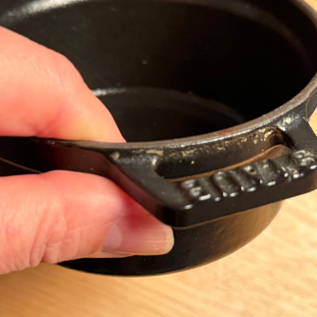 ［未使用］ストウブ STAUB ピコ ココット ラウンド10㎝　黒