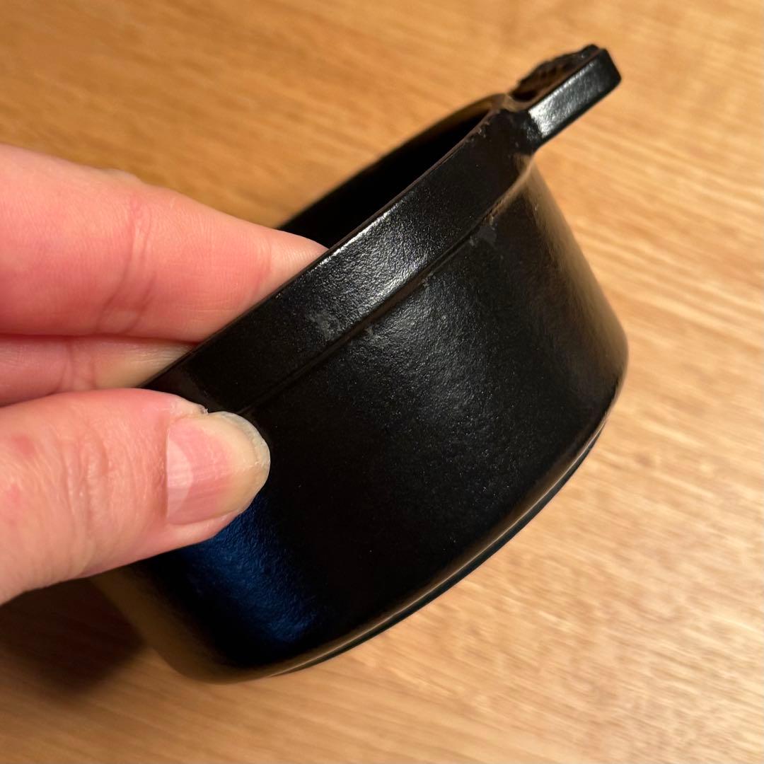 ［未使用］ストウブ STAUB ピコ ココット ラウンド10㎝　黒