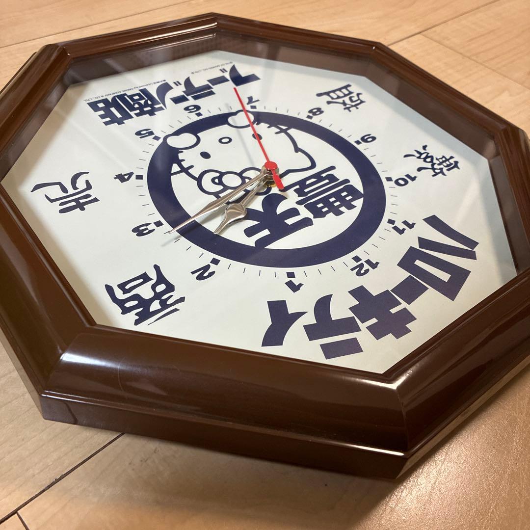 美品　希少　ハローキティ 豊天商店 壁掛時計　動作品