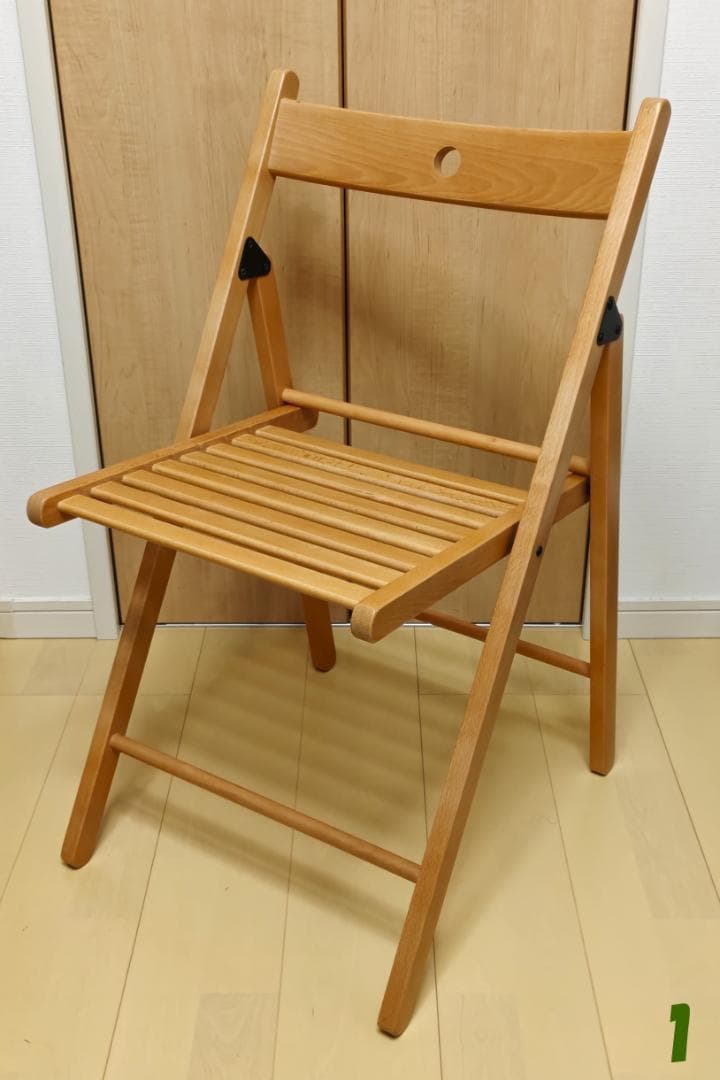 【中古】 IKEA TERJE FRÖSVI　折りたたみチェア　2脚セット