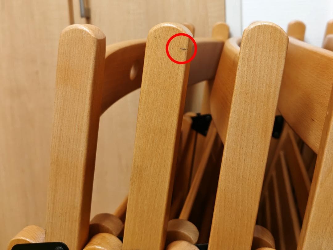 【中古】 IKEA TERJE FRÖSVI　折りたたみチェア　2脚セット