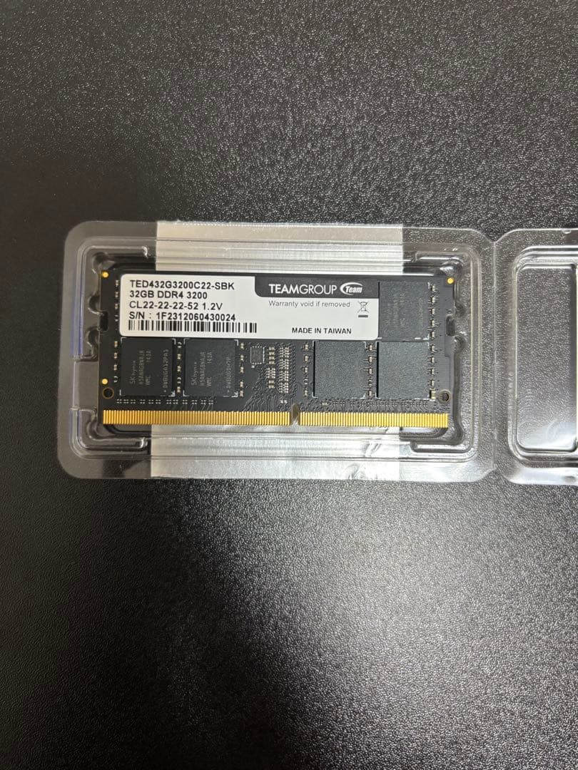 32GB DDR4-3200 ノートPC用メモリ 【動作確認済み】