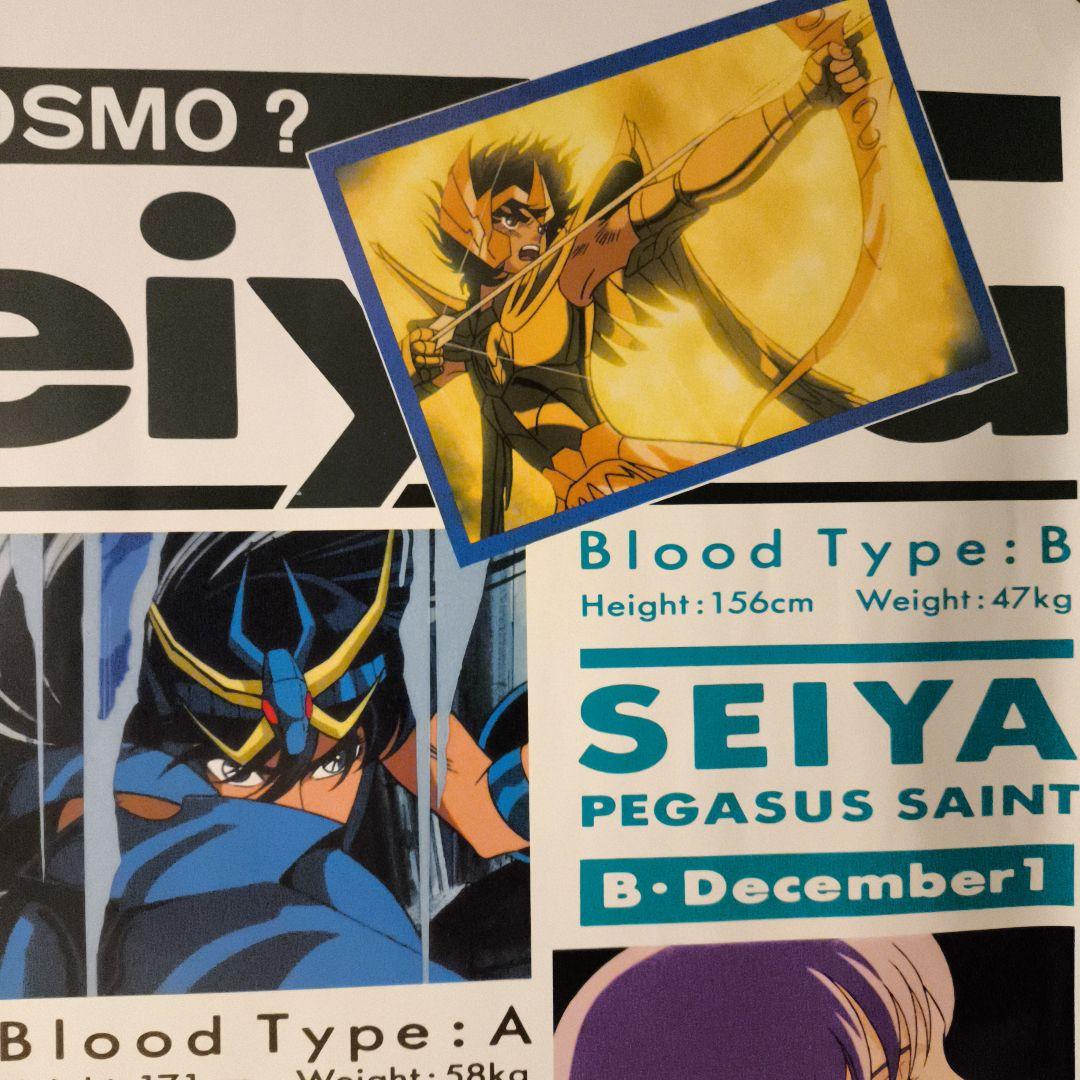 聖闘士星矢 　黄金聖闘士　当時物ポスター　非売品