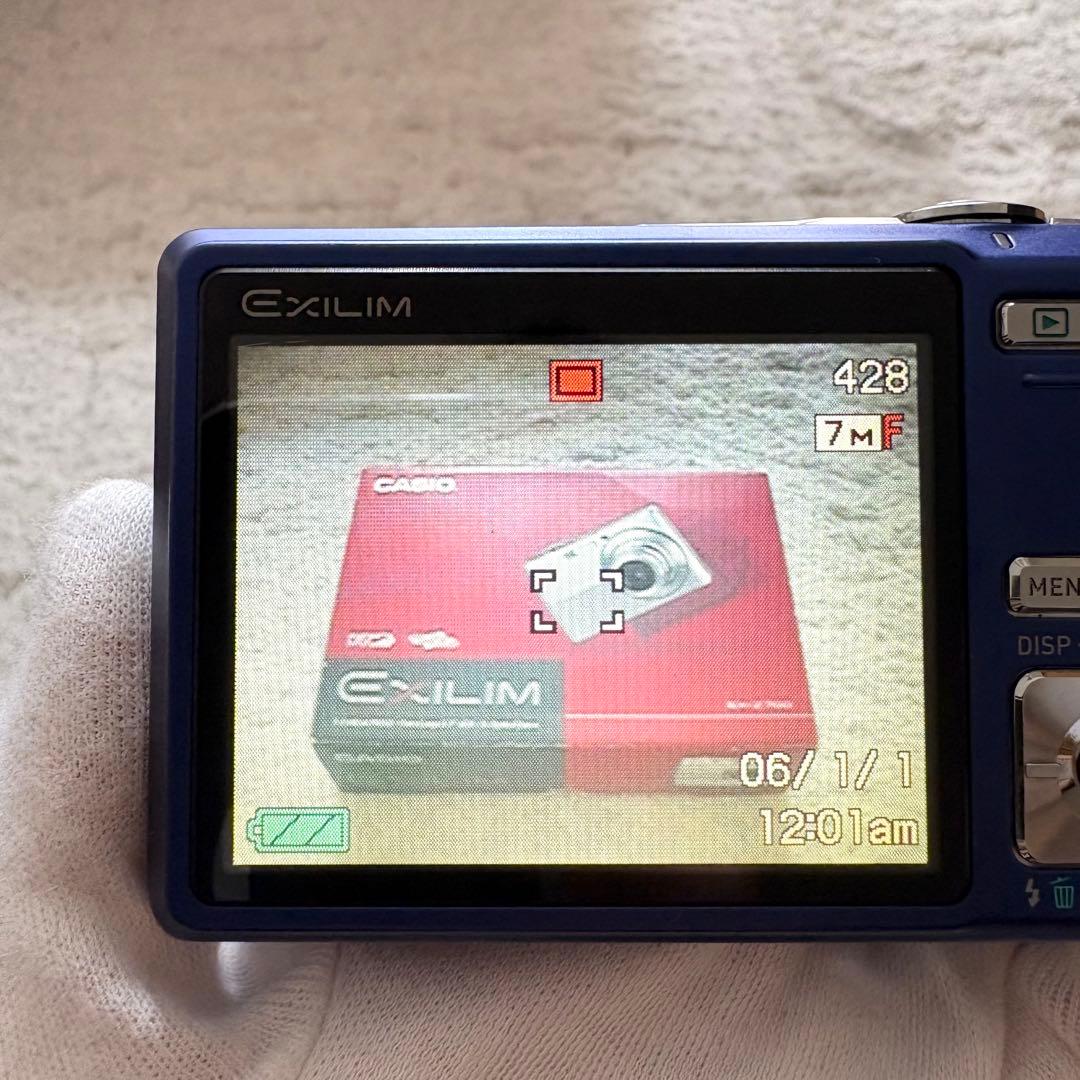 【動作品】CASIO カシオ EXILIM EX-Z700 レトロカメラ ブルー