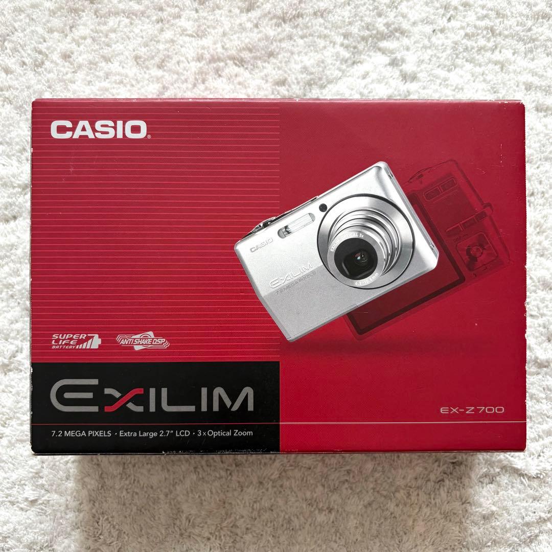 【動作品】CASIO カシオ EXILIM EX-Z700 レトロカメラ ブルー