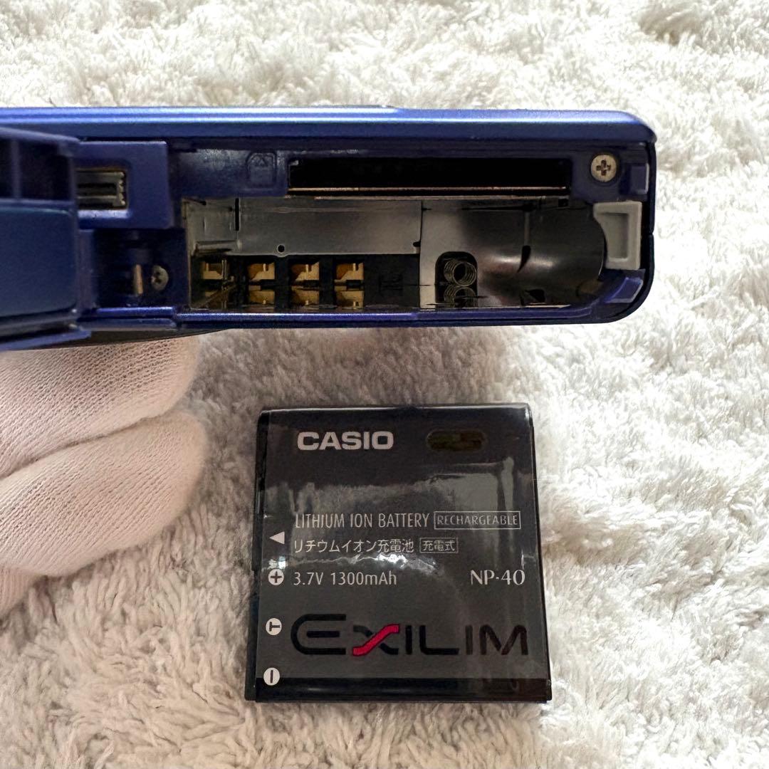【動作品】CASIO カシオ EXILIM EX-Z700 レトロカメラ ブルー