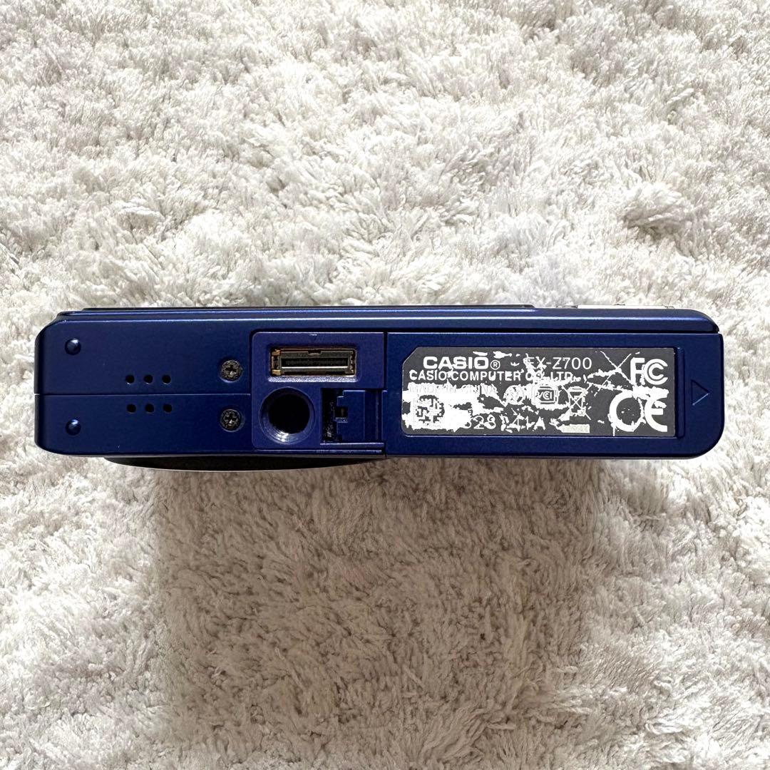 【動作品】CASIO カシオ EXILIM EX-Z700 レトロカメラ ブルー