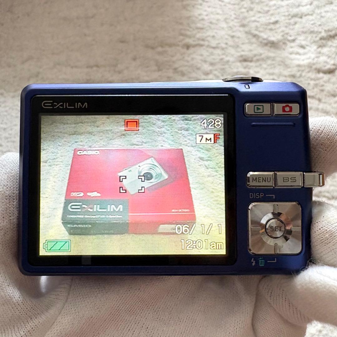 【動作品】CASIO カシオ EXILIM EX-Z700 レトロカメラ ブルー