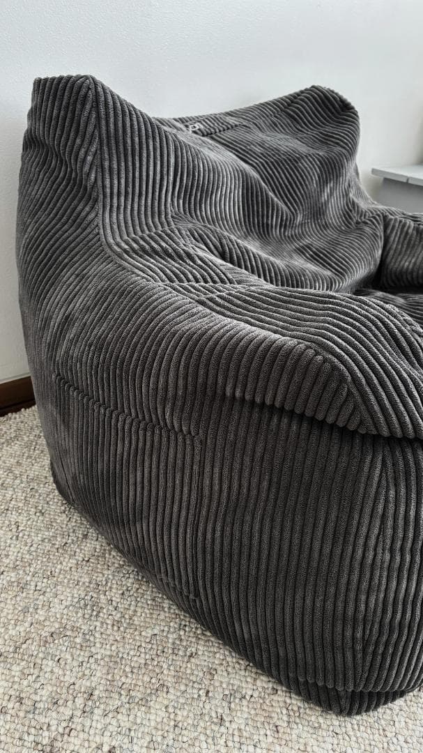 【美品】ルージー LOOSY 1人掛けビーズソファ Charcoal