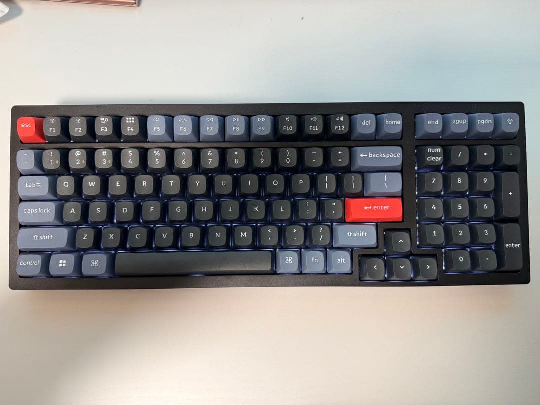 キーボード K4ProWhite LED(茶軸・英語配列) K4P-G3-US