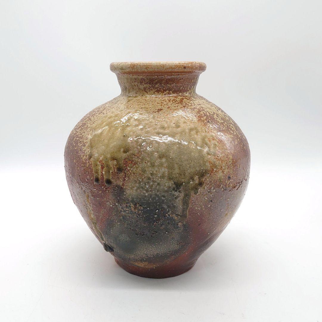 信楽焼 壺 仁斉作 花瓶 花器 工芸品 共箱付き