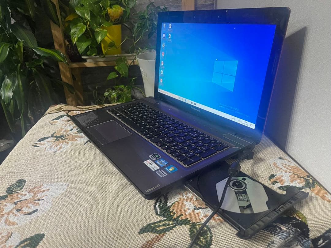 ❤️Lenovoホワイトノートパソコン♡設定済すぐ使える♡副業や在宅ワークも