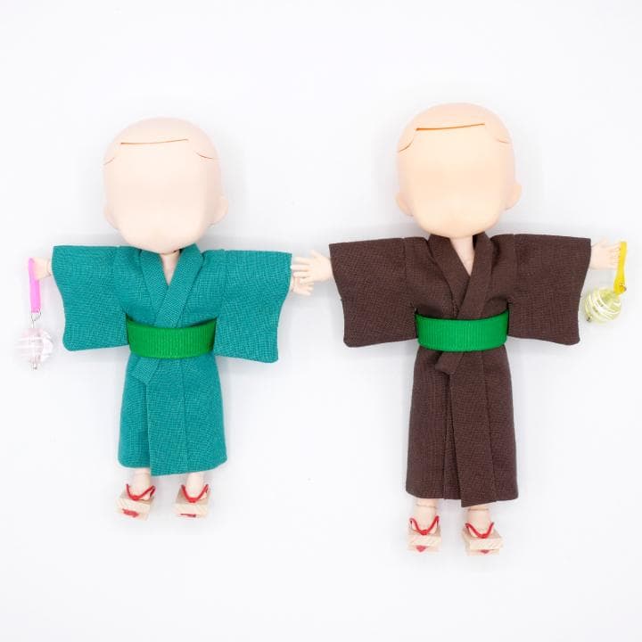 最低限梱包必須さま ねんどろいどどーる・オビツ11身長調整サイズ浴衣＆下駄セット