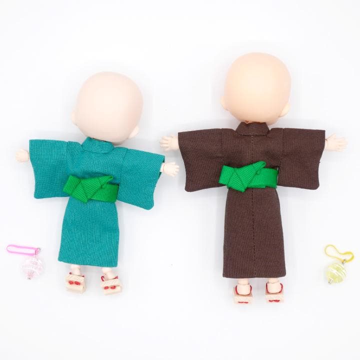 最低限梱包必須さま ねんどろいどどーる・オビツ11身長調整サイズ浴衣＆下駄セット