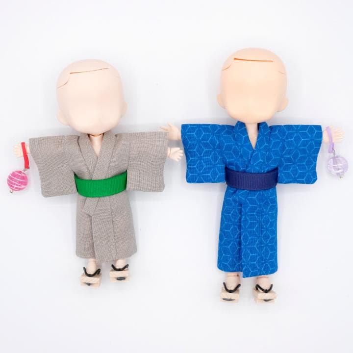 最低限梱包必須さま ねんどろいどどーる・オビツ11身長調整サイズ浴衣＆下駄セット