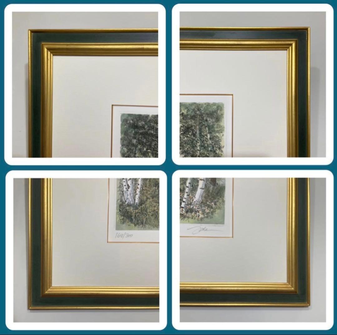 絵画・額縁・織田義郎・ノイシュバンシュタイン18・ドイツ・銅版画+手彩色・美術品