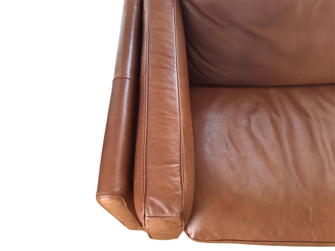 アクタス DUBBEL 革ソファ ヘッドレスト付き