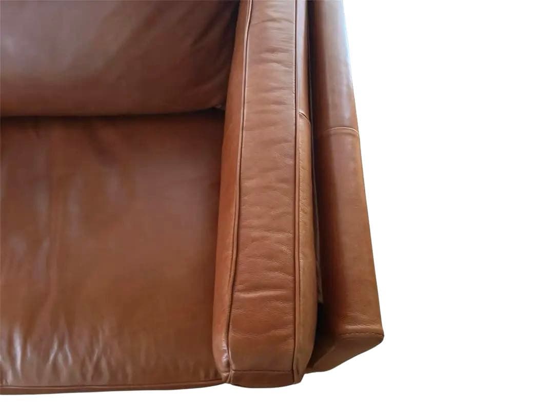 アクタス DUBBEL 革ソファ ヘッドレスト付き