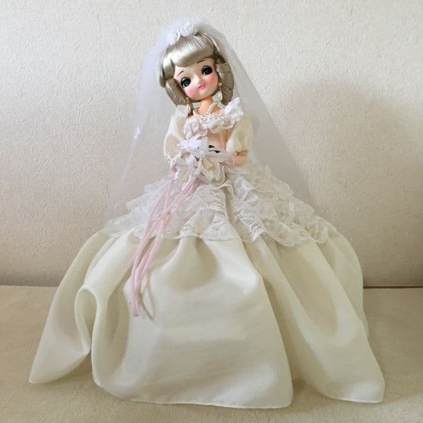 フランス人形　ウエディングドレス