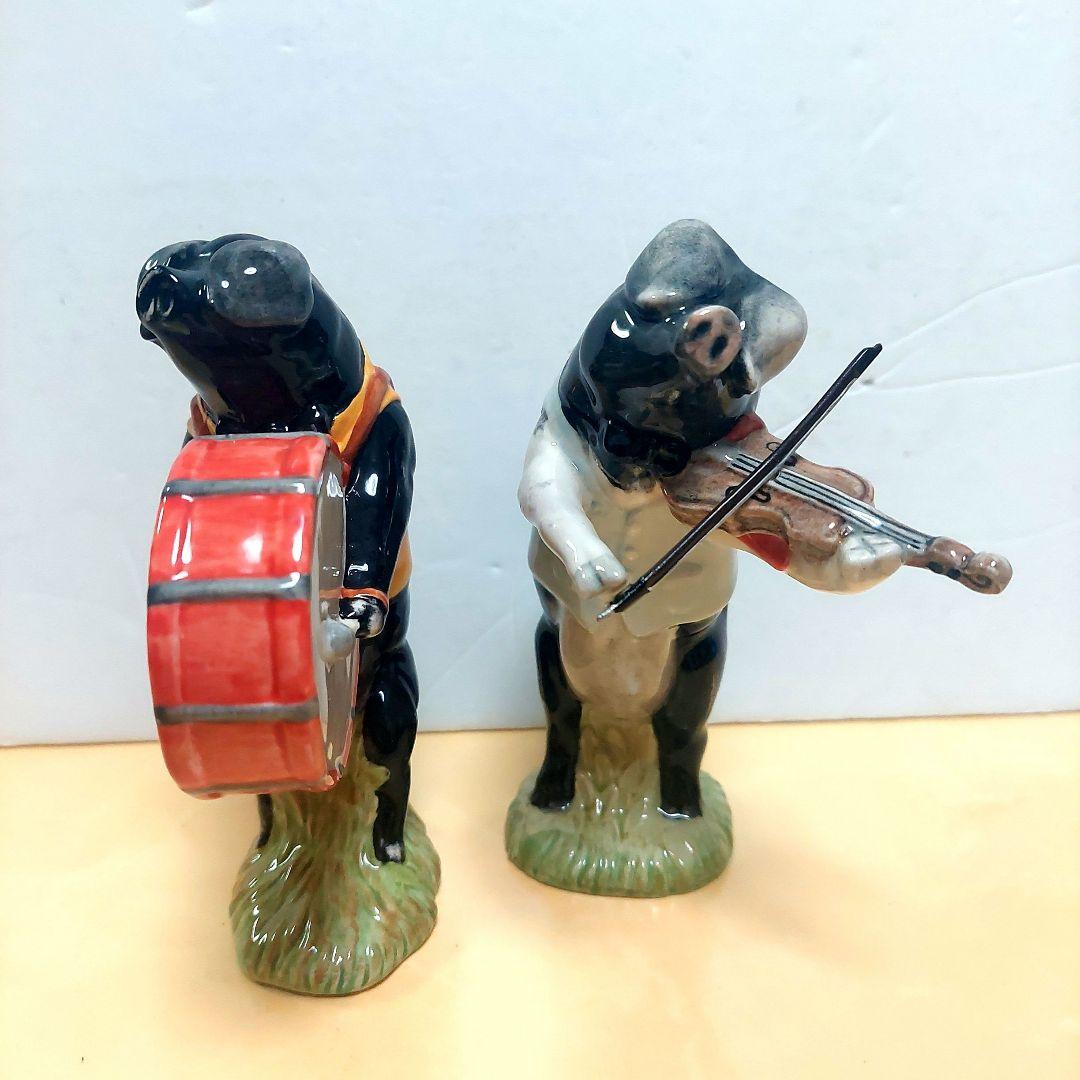 【Beswick ベズウィック】 豚　DANIEL  &MICHAEL　置物