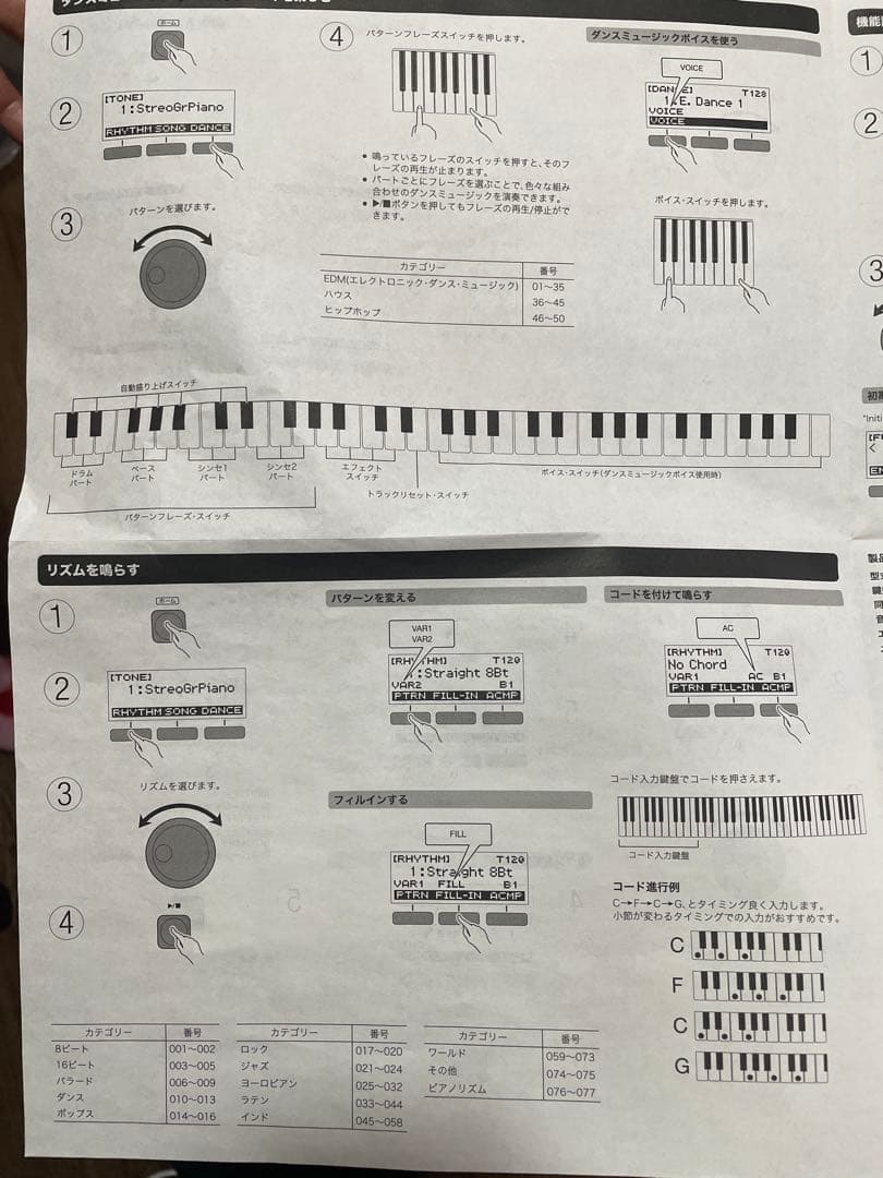 CASIO Casiotone 61キー レッド