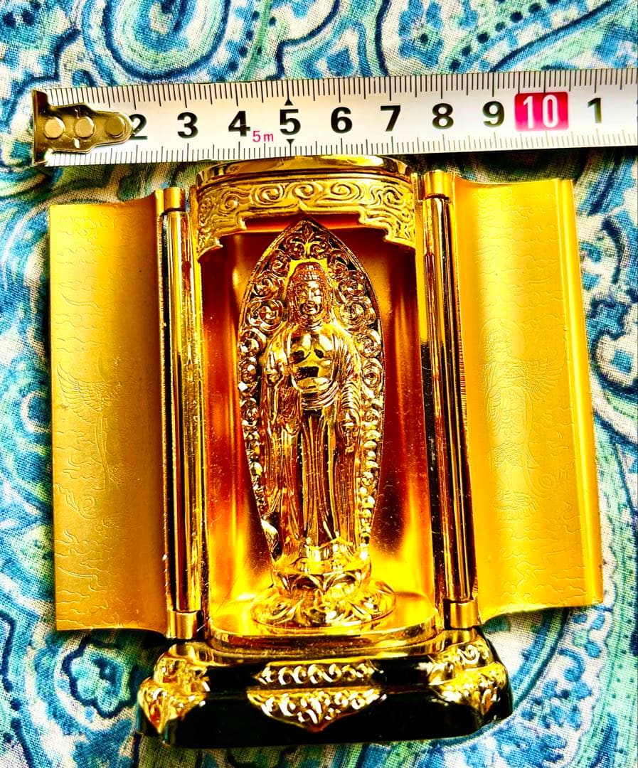 金運爆上げ　持ち運び仏壇！高野山　魂入り阿弥陀如来　鳳凰厨子入り