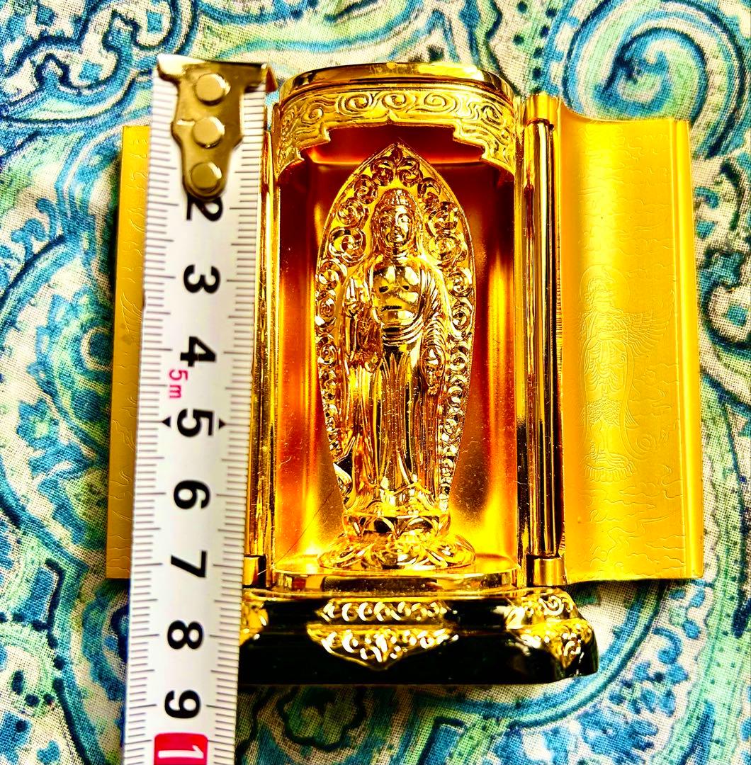金運爆上げ　持ち運び仏壇！高野山　魂入り阿弥陀如来　鳳凰厨子入り