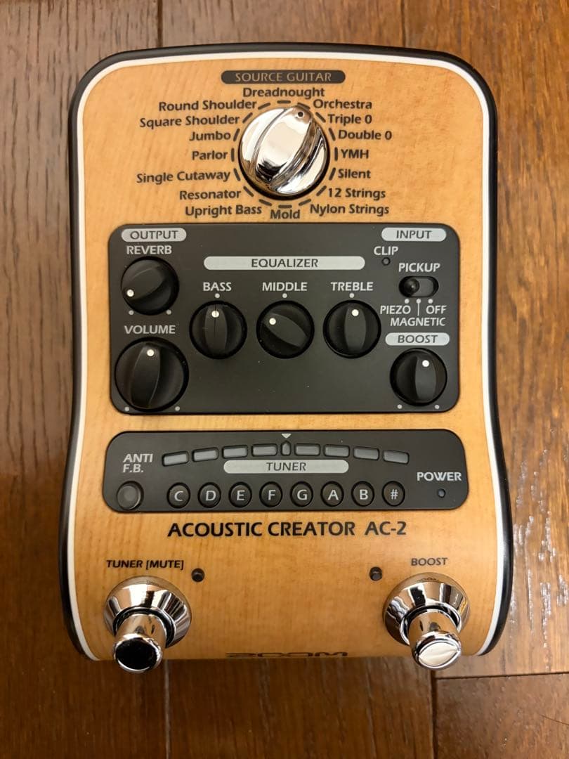ZOOM AC-2 Acoustic Creator アコギ用プリアンプ