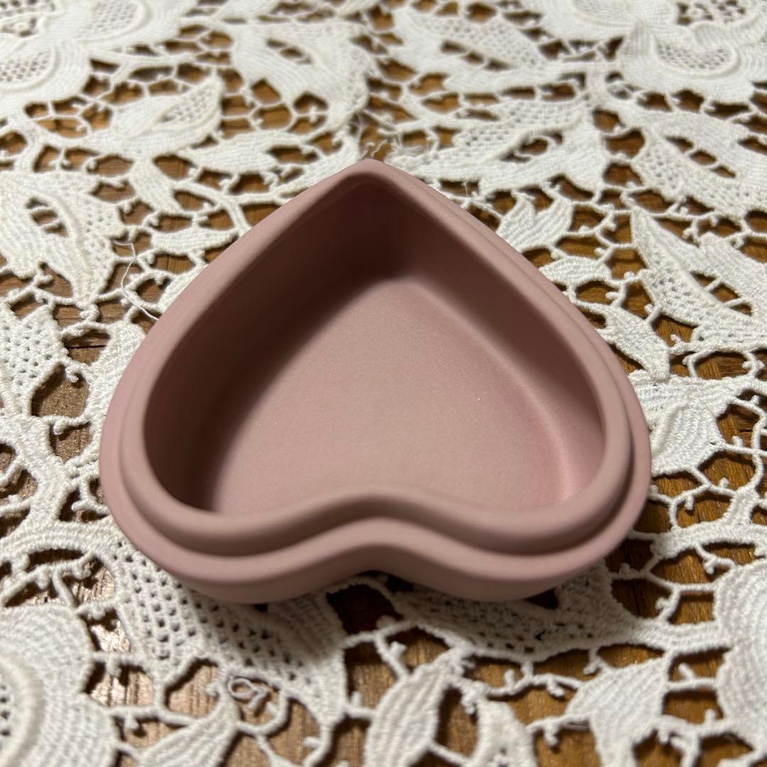  ジャスパー　ハート　ボックス 小物入れ　ピンク　稀少