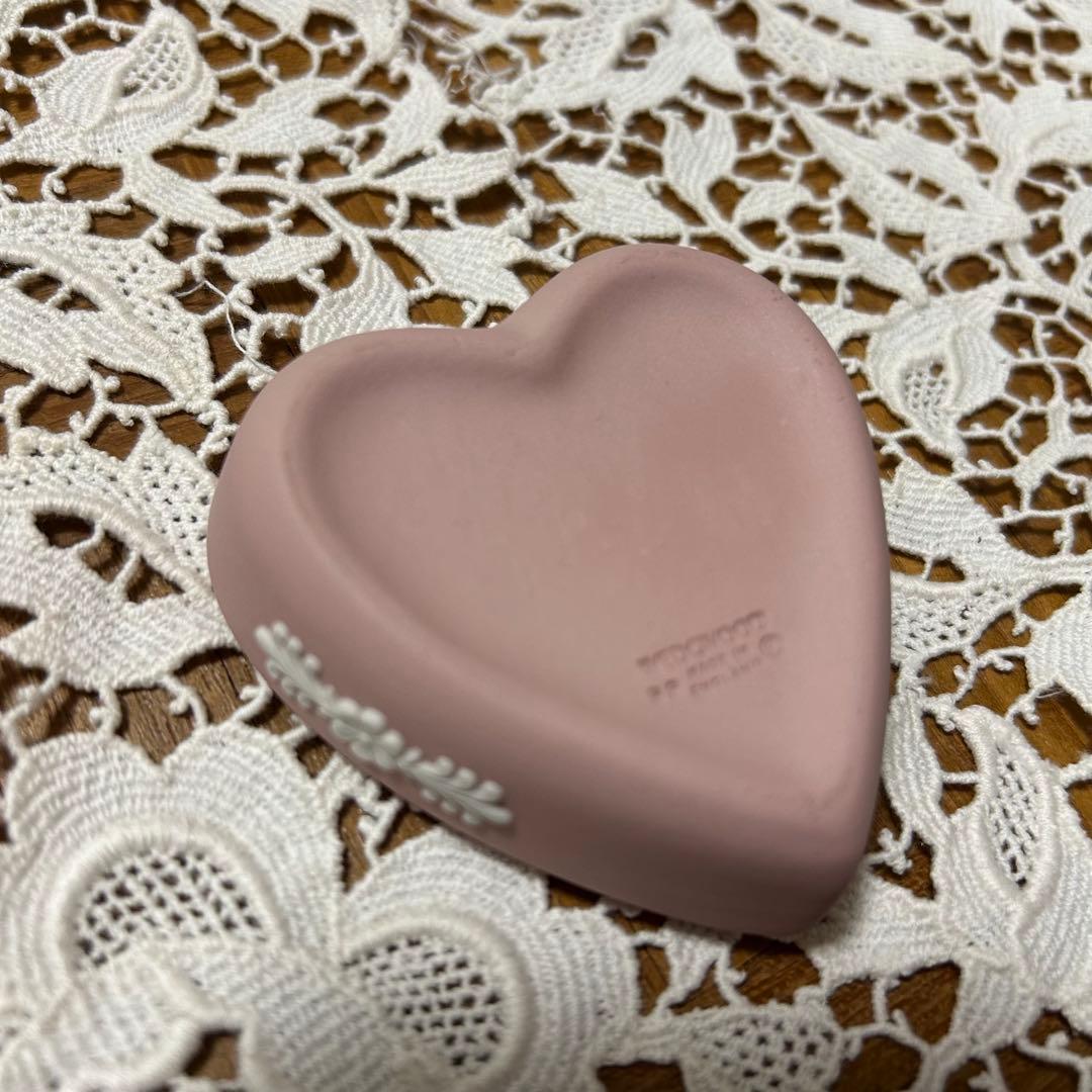  ジャスパー　ハート　ボックス 小物入れ　ピンク　稀少