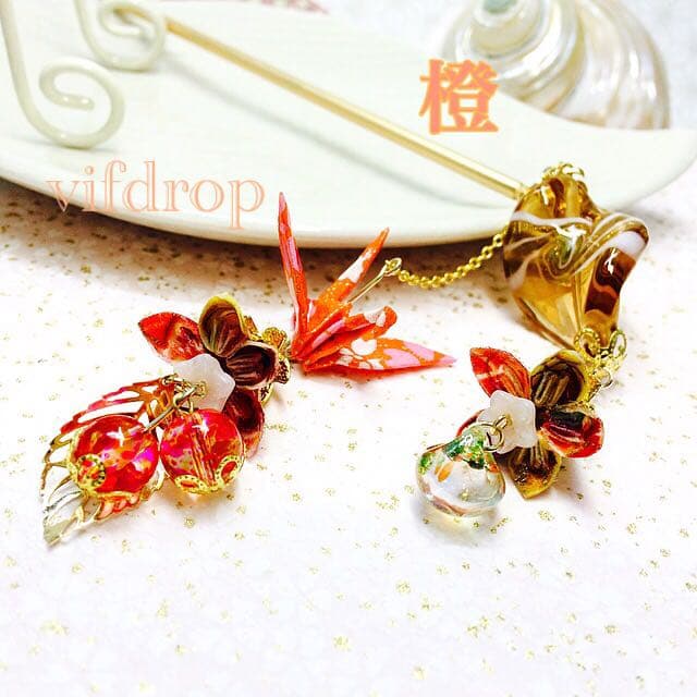【黄色・橙系 全12種】友禅紙柄紹介vifdrop