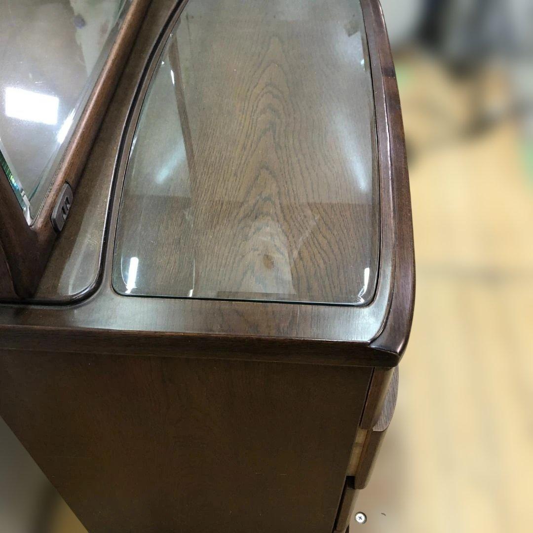 最高級総桐引出 桐材 国産 ドレッサー 曲面アーチ鏡 ガラス 250215-3