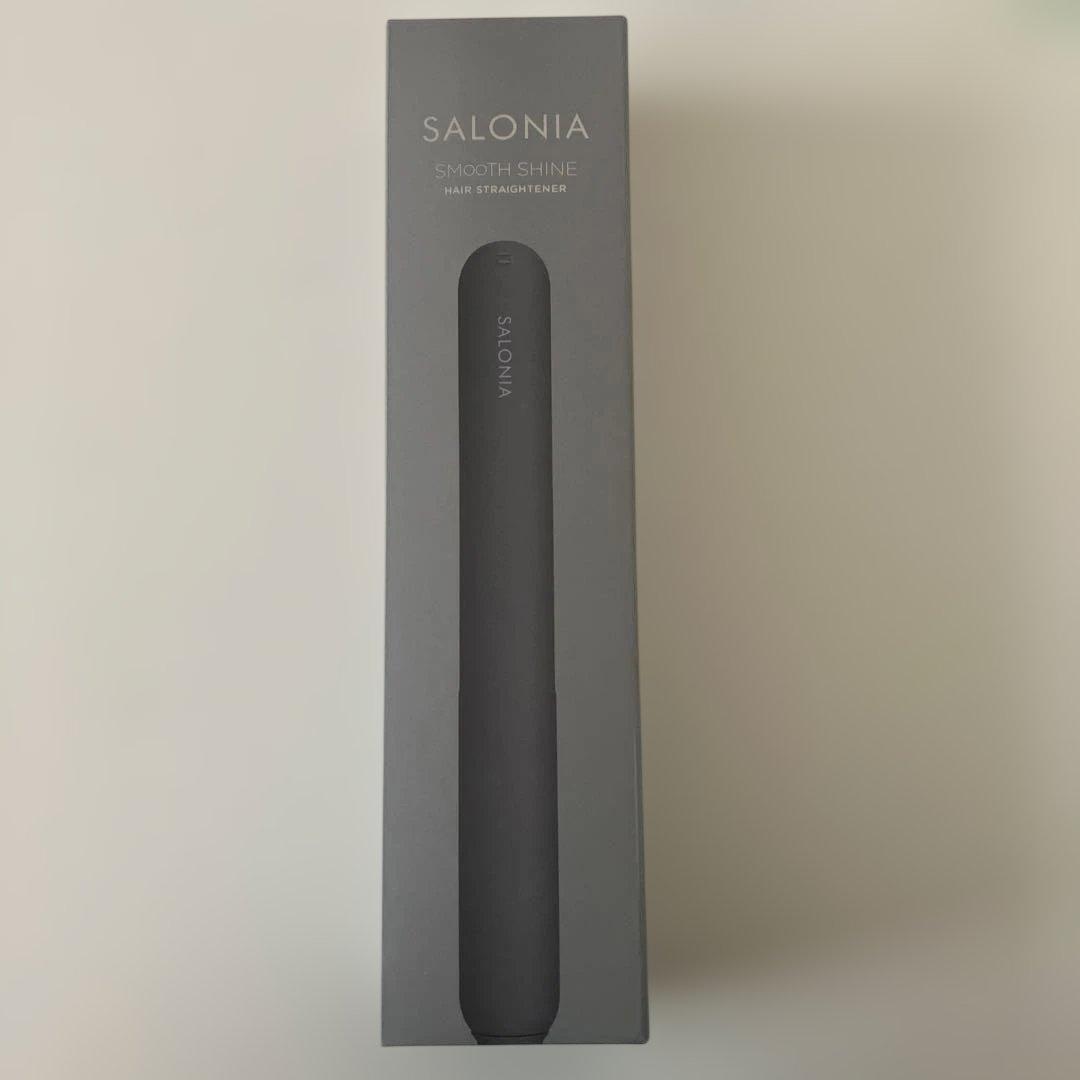 サロニア　スムースシャイン　ストレートヘアアイロン　グレー　24mm