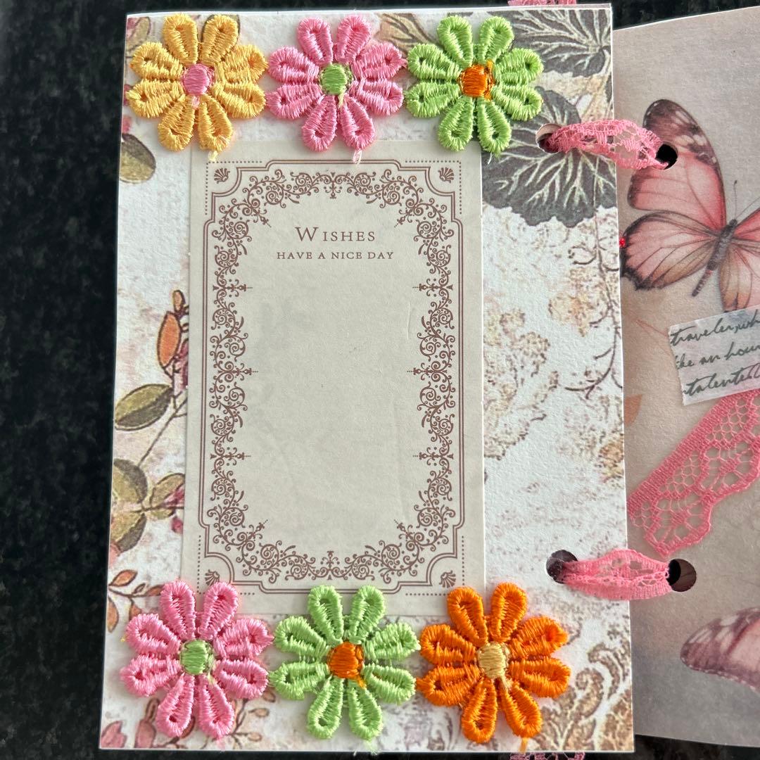 ミューズさま専用❣️ジャンクジャーナル　雑記帳　フラワー&ねこ&フラワー